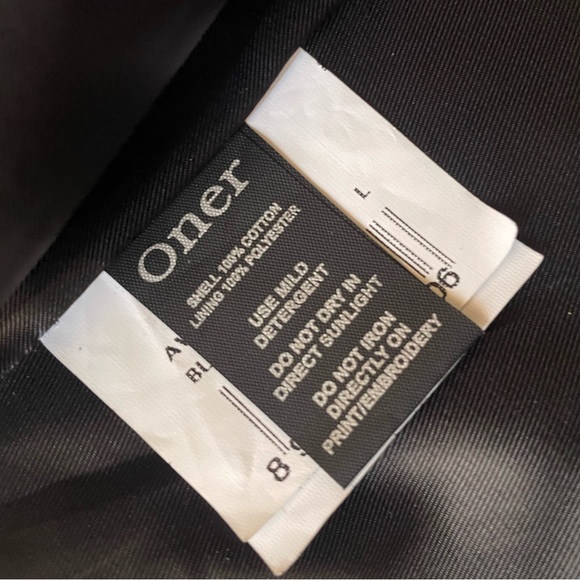 Oner Women's Long Sleeve Collared Multicolor Lined Two Button Blazer Size: L - Picture 6 of 11